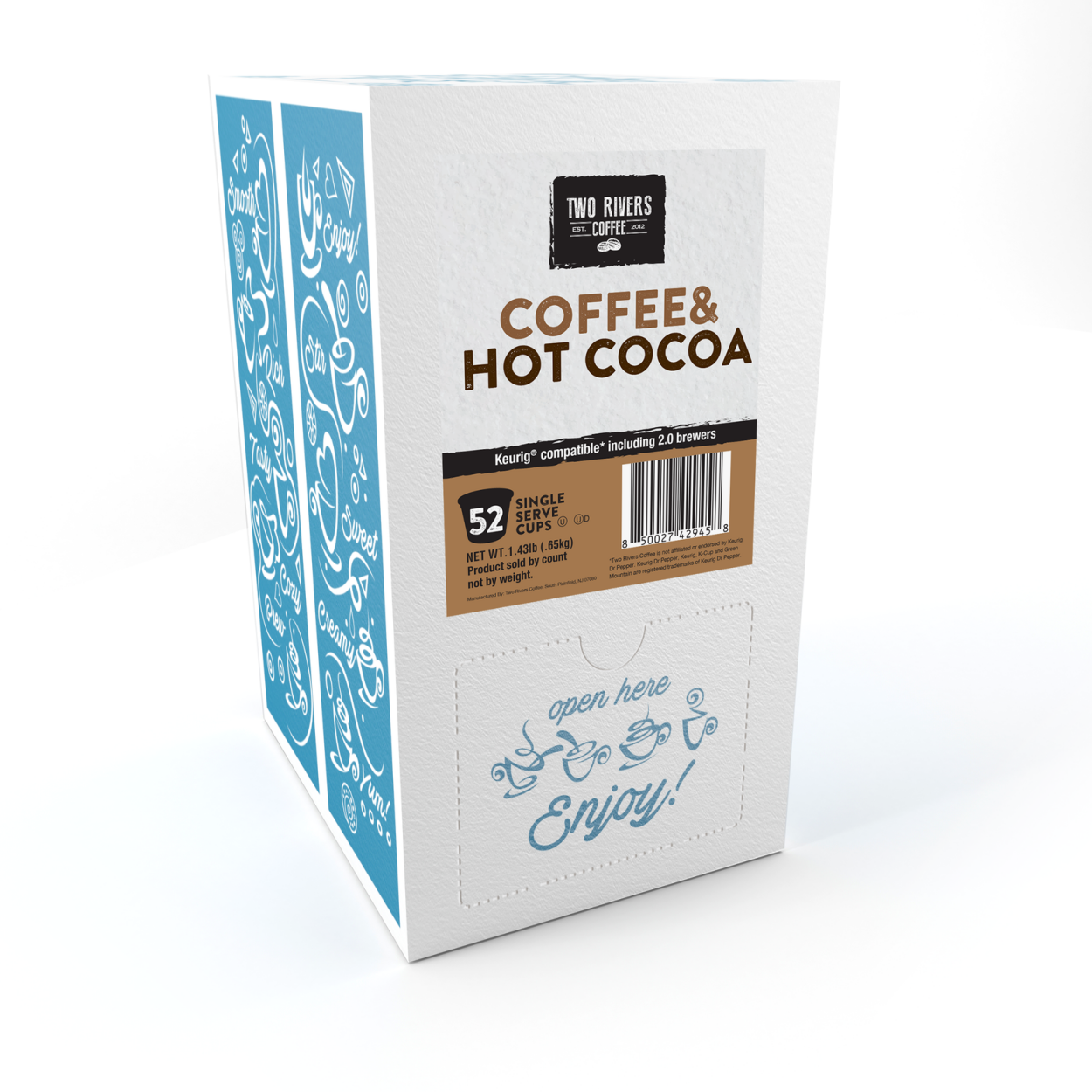 Two Rivers Coffee and Hot Chocolate Pods