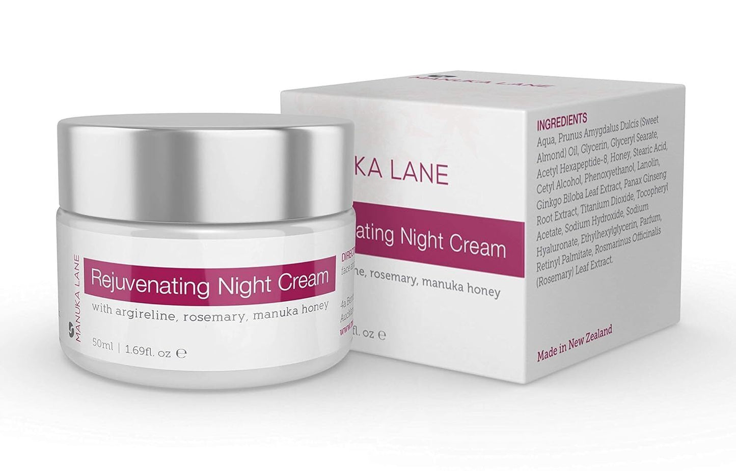 Manuka Lane Night Cream with Retinol Manuka Honey and Peptides