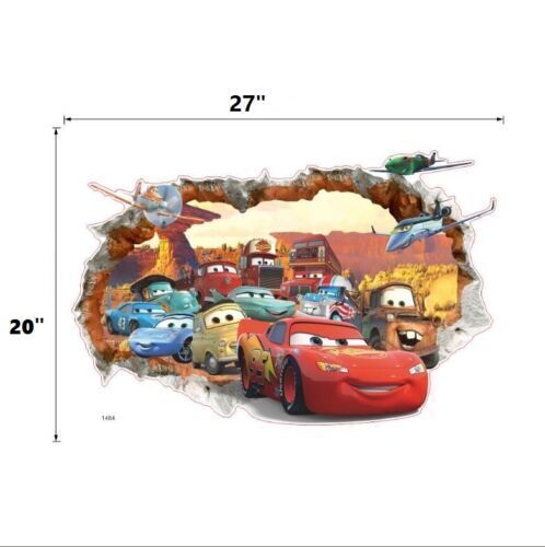 Disney Cartoon Cars Wall Sticker - size