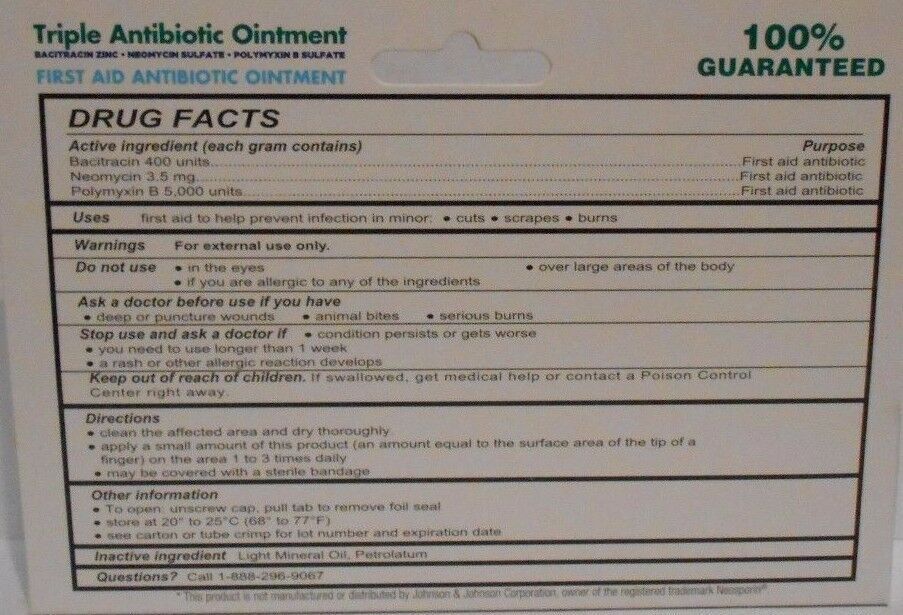 First Aid Triple Antibiotic Ointment 1oz Tube