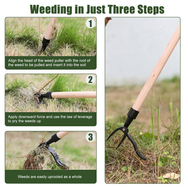Stand Up Weed Puller Tool Claw