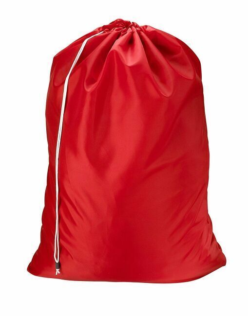 laundry nylon bag red