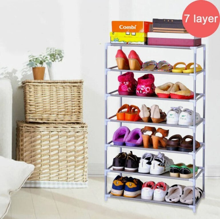 7 layer shoe rack