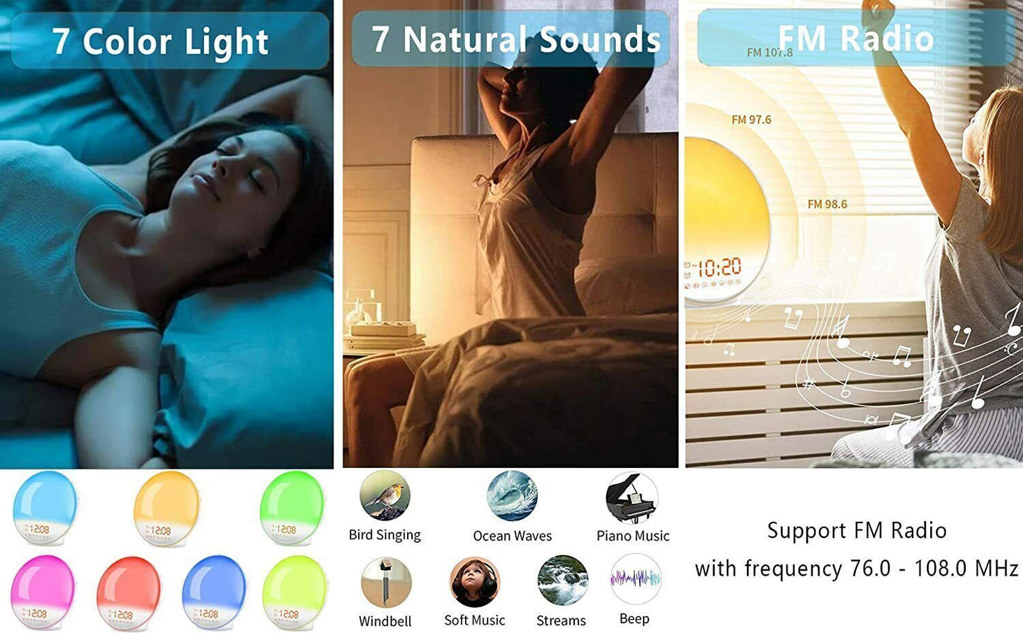 wake up light sunrise alarm clock