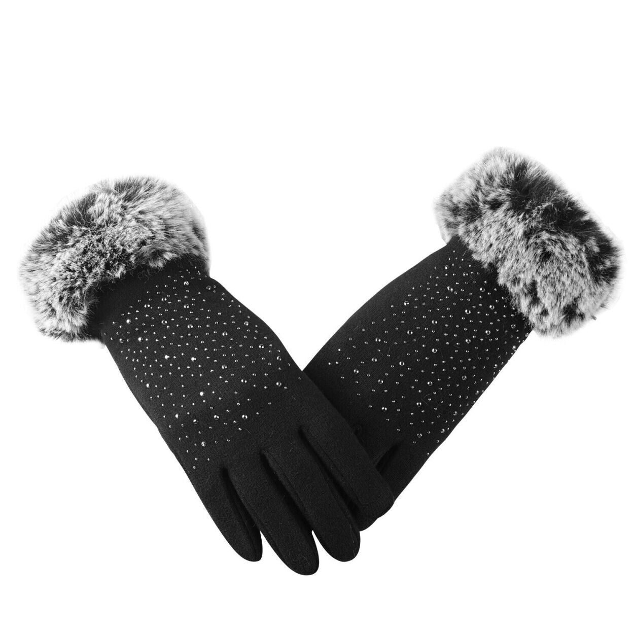 Faux Fur Gloves