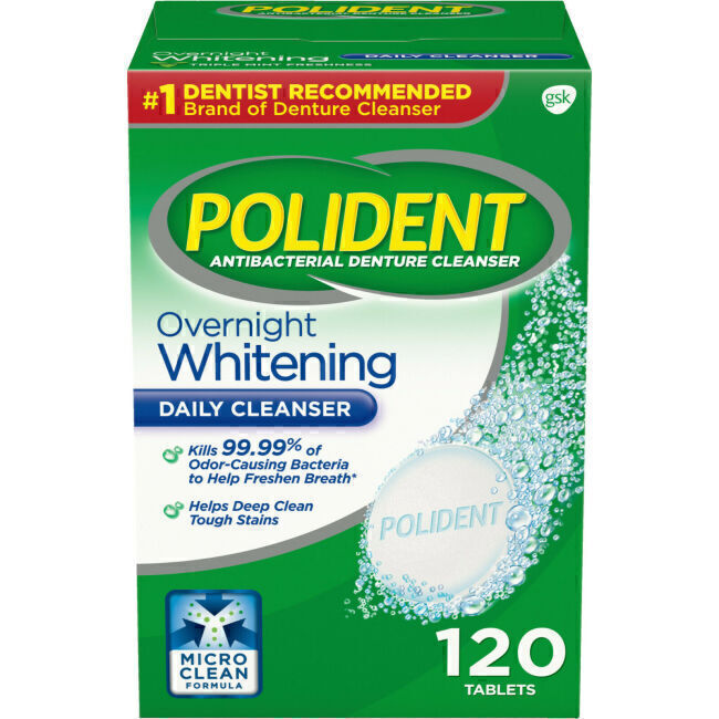 Overnight Whitening Antibacterial Denture Cleanser