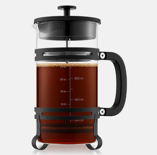 French Press Coffee Maker 34 Oz Borosilicate Glass Tea Stainless Steel Filter