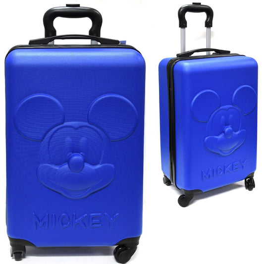 Mickey Mouse 18 Inches Molded Hard Sided Kids Luggage With 4 Spinner Wheels