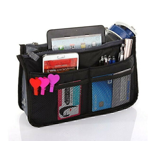 purse organizer black