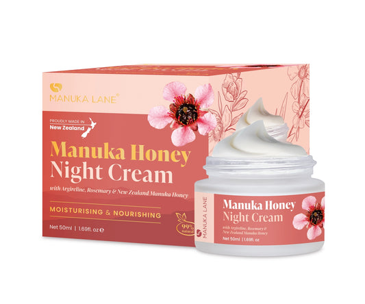 Manuka Lane Night Cream with Argireline, Rosemary and Manuka Honey