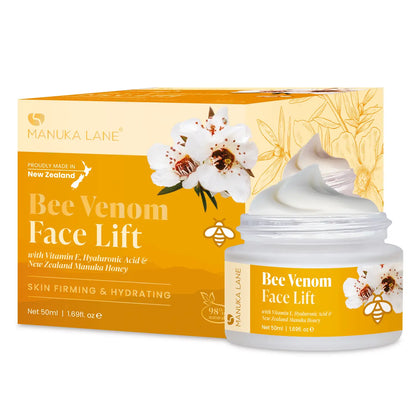 Manuka Lane Natural Bee Venom Face Lift Treatment Cream with Active Manuka Honey