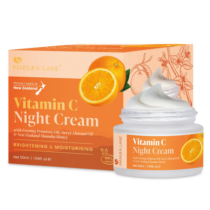 Manuka Lane Vitamin C Night Cream for Face and Neck